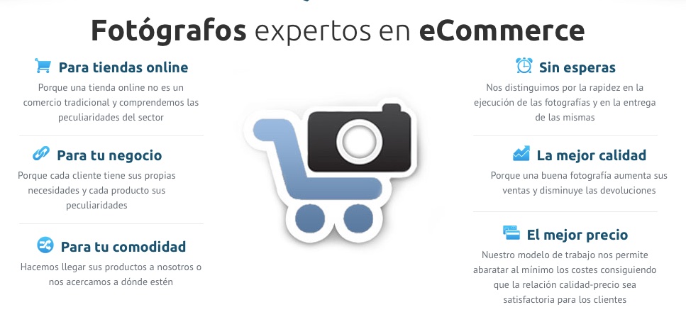Fotografía eCommerce, la primera empresa española de servicios fotográficos especializados en comercio electrónico