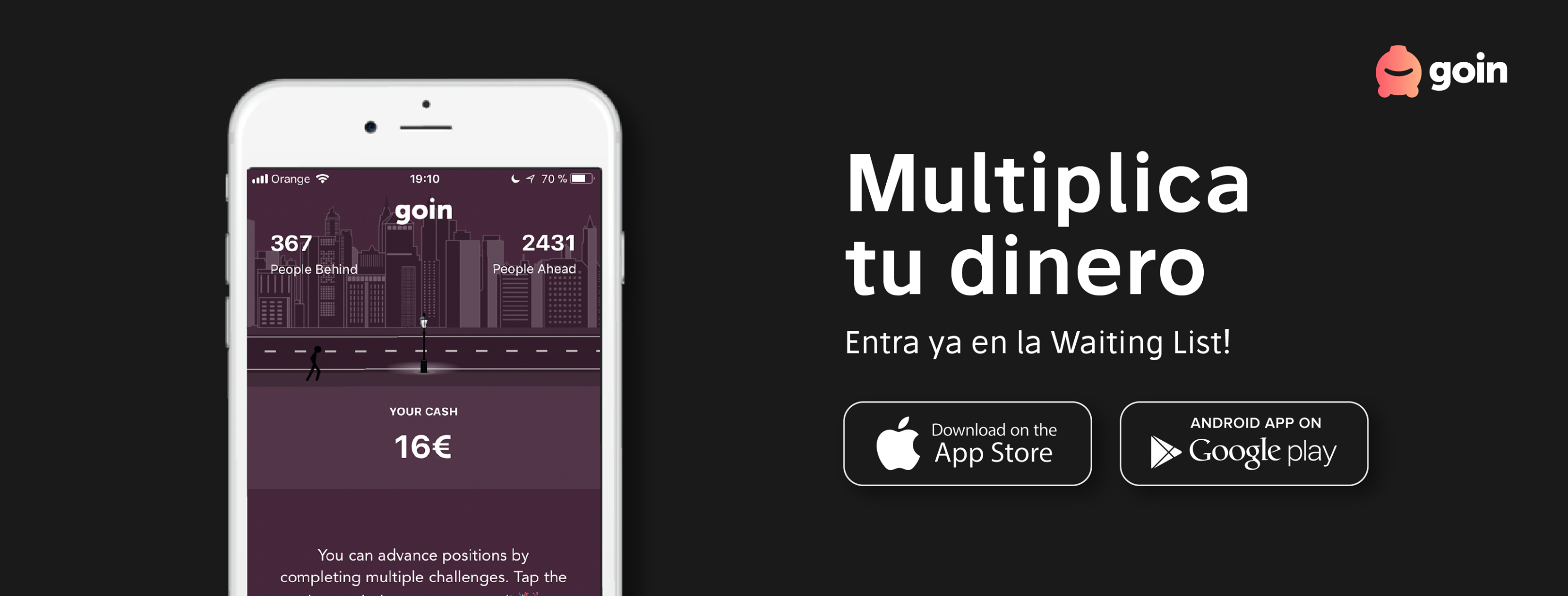 goin permite obtener el máximo rendimiento del dinero sin conocimientos de finanzas goin, una app para obtener el máximo rendimiento del dinero sin conocimientos de finanzas