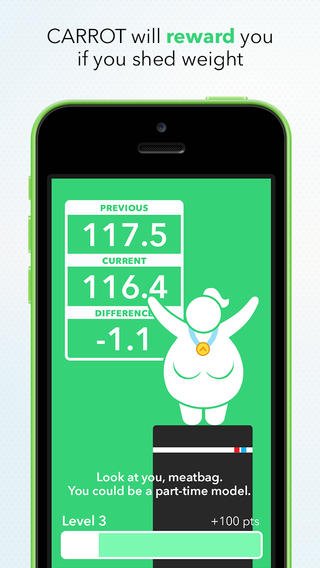 Inspírate con Carrot Fit, una app para perder peso de una forma divertida