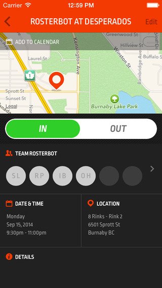 Ayuda al público a organizar equipos deportivos con una aplicación como RosterBot