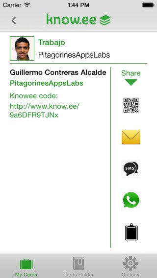 Nace Know.ee, una app española que permite intercambiar tarjetas de visita sin usar papel Nace Know.ee, una app española que permite intercambiar tarjetas de visita sin usar papel