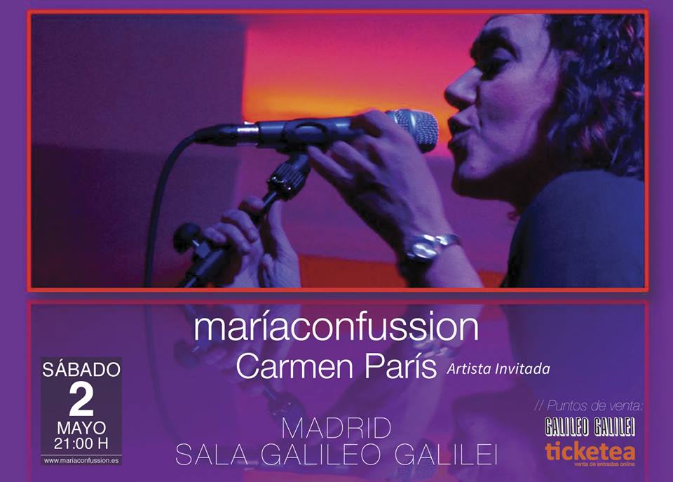 El grupo de música maríaconfussion presenta su nuevo disco con la colaboración de Carmen París