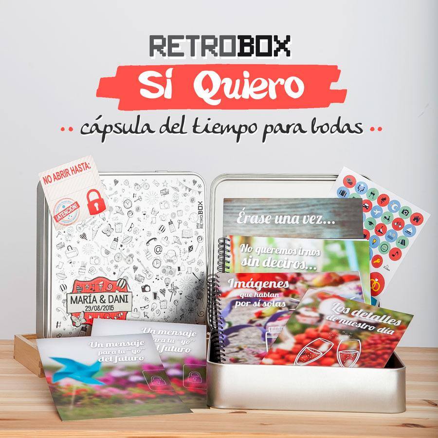 Emprendedores crean Retrobox Sí Quiero, una caja de recuerdos personalizada para los recién casados