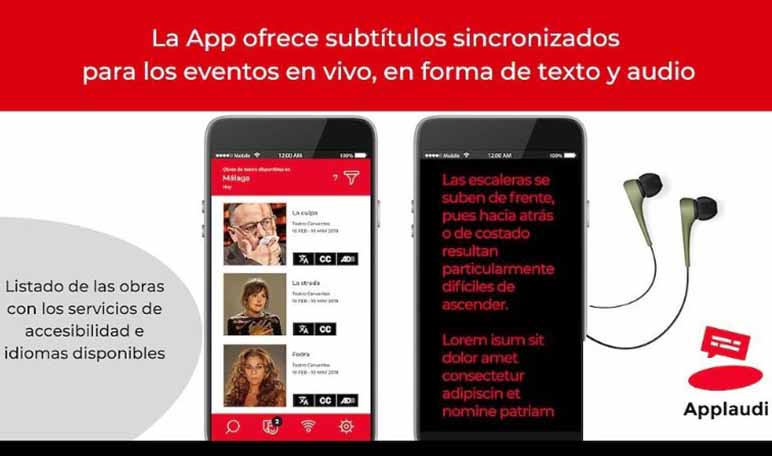 Applaudi, una app que permite mostrar subtítulos en el teatro - Diario de Emprendedores